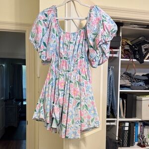 Floral Puff Sleeve Dress